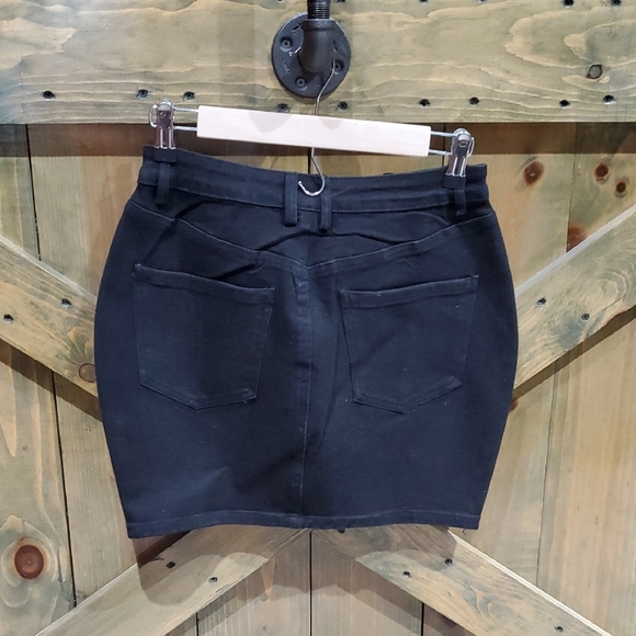 Windsor Black Sequin Pencil Mini Skirt Night Club Going Out Shimmer Shine Bling - Picture 4 of 5